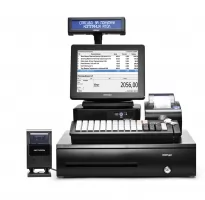 pos-комплект 15" атол viva ii [usb touch, бескулерный, черный], ридер магнитных карт, fprint-22енвд,