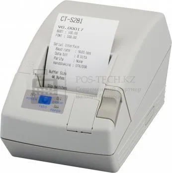 thermal printer citizen ct-s281 serial 230v incl. external ps white в казахстане